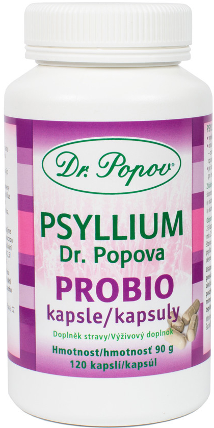 Dr. Popov Psyllium ProBio 120 kapslí od 175 Kč - Heureka.cz