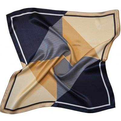 Hedvábný šátek Konstrastní čtverce – Hledejceny.cz