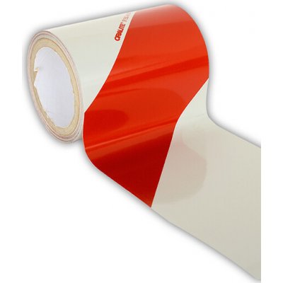 Traiva Reflexní samolepící páska červeno-bílá pravá 140 mm x 9 m 01196 červeno-bílá – Hledejceny.cz