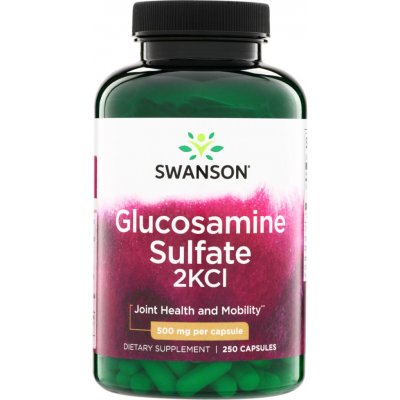 Swanson Glucosamine Sulfate 2KCl 250 kapslí 500 mg – Hledejceny.cz