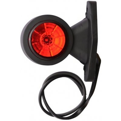 ADIMA Svítilna obrysová LED červeno-čirá na pryžovém rameni, tykadlo krátké - 0,5 m kabel 12/24V – Hledejceny.cz