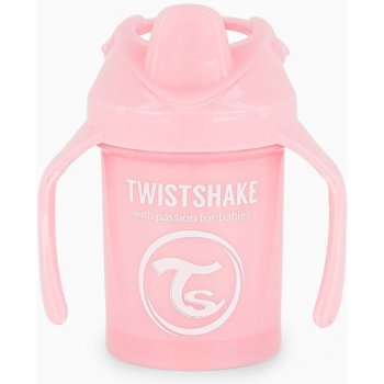 Twistshake hrnek učící pastelově růžová 230 ml