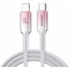 usb kabel Joyroom S-A42 USB-C, PD - Apple Lightning, 1,2m, růžový