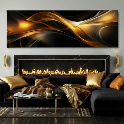 Obraz na plátně - Sonáta solárního záblesku FeelHappy.cz Velikost obrazu (šířka x výška): 120 x 40 cm – Hledejceny.cz