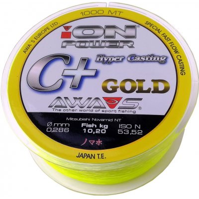 AWA-SHIMA ION POWER C+Hyper Casting GOLD 1000 m 0,286 mm 9,85 kg – Zboží Mobilmania