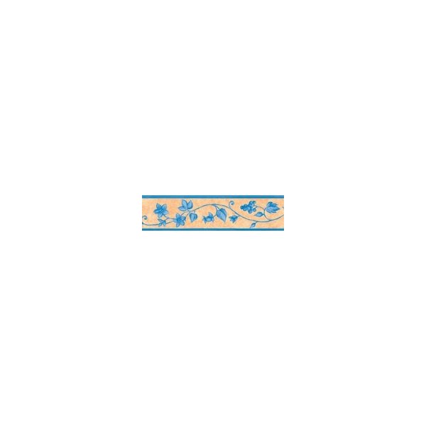 Bordura na zeď Impol Trade Samolepící bordura réva modrá 53009 10m x 5,3cm