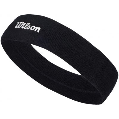 Wilson U Terry Logo Headband Černá Bílá – Zboží Mobilmania