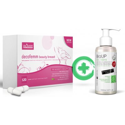 Deco Femm beauty breast 120kapslí + BraUP gel 150ml – Zboží Mobilmania