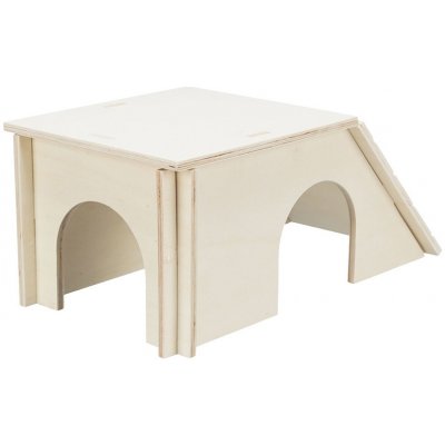Trixie Dřevěný domek Bent skládací šikmá střecha pro králíky 51 x 24 x 33 cm – Hledejceny.cz