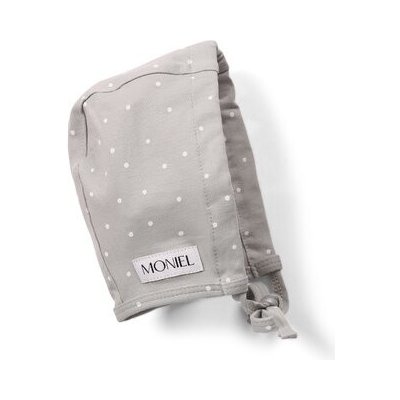 Moniel Dětská rostoucí zavazovací čepice Dots Šedá – Sleviste.cz