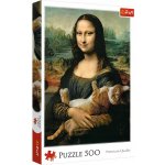 Trefl Mona Lisa s kočkou 500 dílků – Zboží Dáma