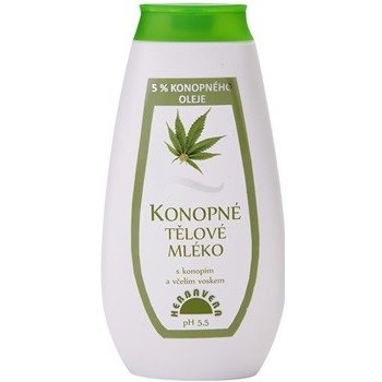 Herbavera tělové mléko konopné s včelím voskem 400 ml