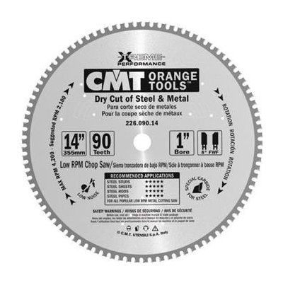 CMT C226.072.14 Kotouč pilový na dřevo pr. 355x2,2x25,4 mm jemný 72 zubů na železo