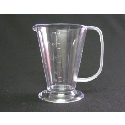 odměrka 0,2l kónická plastová, TRA – Zboží Dáma