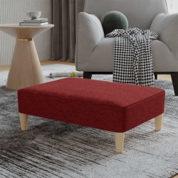 Nábytek XL Podnožka vínová 78 x 56 x 32 cm textil