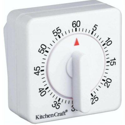 KitchenCraft Kuchyňská minutka, bílá – Zboží Mobilmania