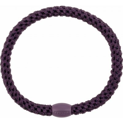 KKNEKKI Gumička do vlasů Kknekki Slim Dark Purple, fialová barva, textil – Zboží Dáma