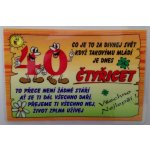 Vtipné přání k narozeninám - 40 let – Hledejceny.cz