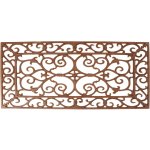 ESSCHERT DESIGN BEST FOR BOOTS litinová obdelníková s ornamenty červeno-hnědá 58 x 34 cm – Zbozi.Blesk.cz