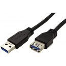 Goobay 95726 USB 3.0 USB A zásuvka, USB A vidlice, 5m, černý