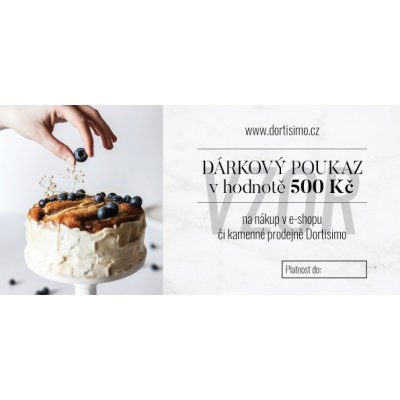 Dortisimo Dárkový poukaz 500,- – Hledejceny.cz