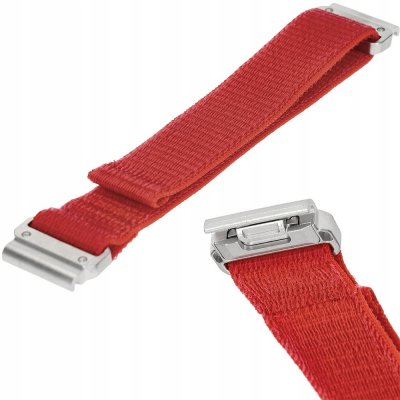 FIXED Nylon Sporty Strap pro Garmin QuickFit 22mm, červený FIXNST2-QF22MM-RD – Zboží Živě