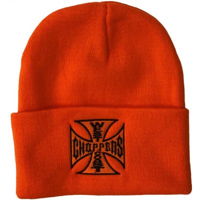 WEST COAST CHOPPERS Kulich WESTCOAST CHOPPERS WCC OG ROLL-UP BEANIE DARK ORANGE – Hledejceny.cz