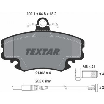 TEXTAR Brzdové desky 2146304