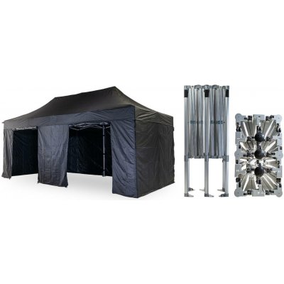 TENTino BIG HEXAGON 4x6 m /6 noh 11A - ČERNÁ – Hledejceny.cz