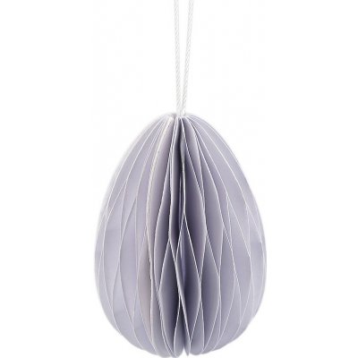 Papírové vajíčko k zavěšení 1 bílá, 1 ks – Zboží Mobilmania