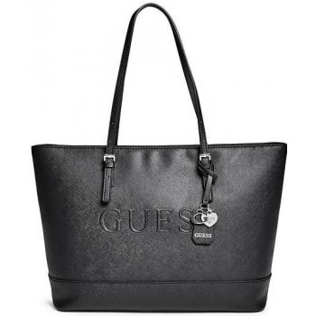 Guess Chandler Saffiano Logo Tote černá