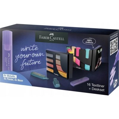 Faber Castell Textliner 1546 set 16 ks ve stojánku – Zboží Dáma