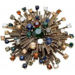 Gaira brož Hvězda 340009 zelená – Zboží Dáma