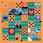 Cubetto PrimoToys Dobrodružná mapa Savana pro robota – Zboží Dáma