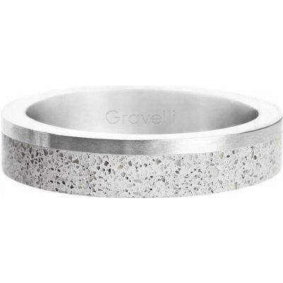 Gravelli Betonový prsten Edge Slim ocelová/šedá GJRUSSG021