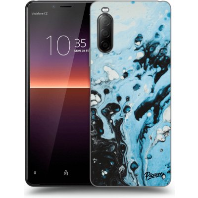 Pouzdro Picasee silikonové Sony Xperia 10 II - Organic modré černé – Hledejceny.cz