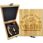 Sablio Dárková sada na víno Zrozen pro cyklistiku: 147×168×49 mm – Hledejceny.cz