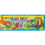 Amos Glass Deco Sada barviček na sklo 9 barev 22 ml + 1 černá kontura 40 ml + šablony fólie – Zboží Dáma