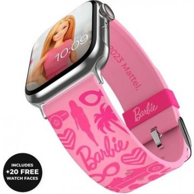 Moby Fox Barbie - Pink Classic řemínek pro Apple Watch (38/40/42/44 mm) a chytré hodinky (22 mm) MBFX-APSTMTL022BARB3001 – Hledejceny.cz