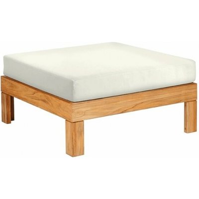 Barlow Tyrie Teaková podnožka Linear, 84x84x40 cm, rám teak, venkovní látka Sunbrella Standard – Hledejceny.cz