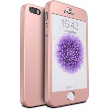 Pouzdro Telekryty 360° Premium Armor iPhone 5 / 5S / SE Rose zlaté