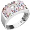 Prsteny Evolution Group CZ Stříbrný prsten s krystaly Swarovski růžový 35014.3 magic rose