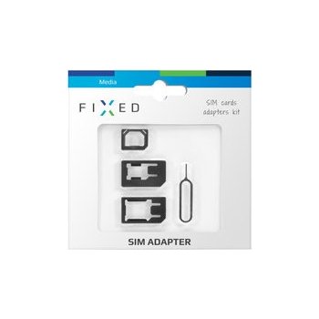 FIXED adaptér SIM karet, nanoSIM na microSIM a miniSIM karty/z microSIM na mini SIM FIXA-SIM