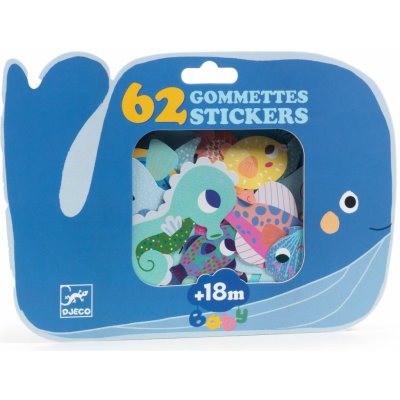 DJECO Moje první samolepky Zvířátka z moře – Zboží Mobilmania