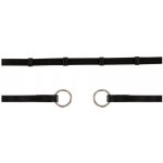 Otěže BR s koužky black/silver – Zboží Dáma