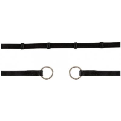 Otěže BR s koužky black/silver – Zboží Dáma