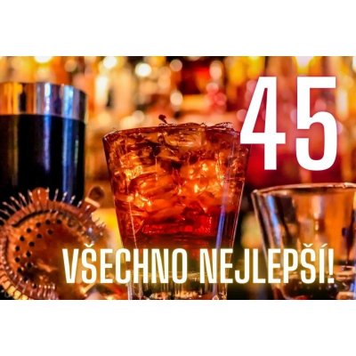 Kartička k narozeninám 45 – Hledejceny.cz