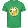 Pánské Tričko Soft-Style V Triko Gildan - Design - Smrtka v pivní sklenici - Irish Green