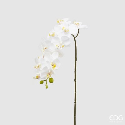 Umělá květina větvička orchideje bílá, 58 cm – Zbozi.Blesk.cz