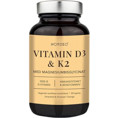 Nordbo Vitamin D3 a K2 90 kapslí – Hledejceny.cz